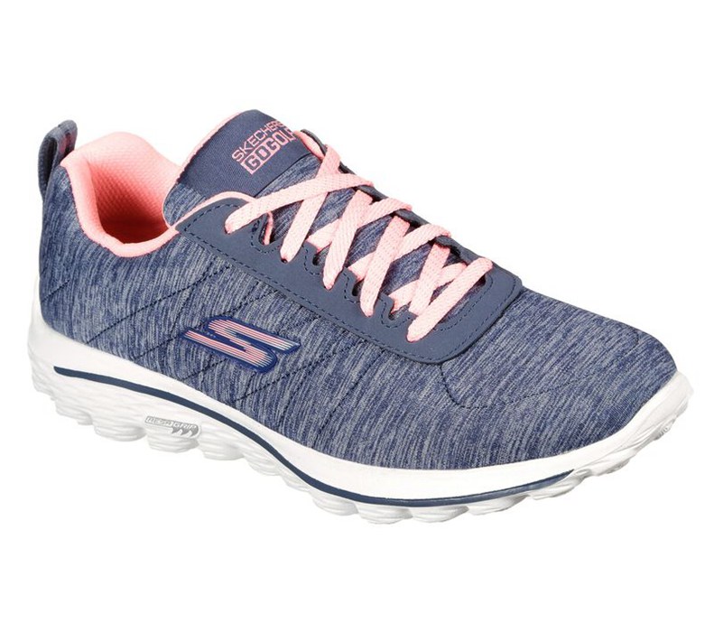 Skechers Dam Marinblå/Rosa Snörskor - Go Golf Walk Sport - Sverige (IFTUQ-3046)